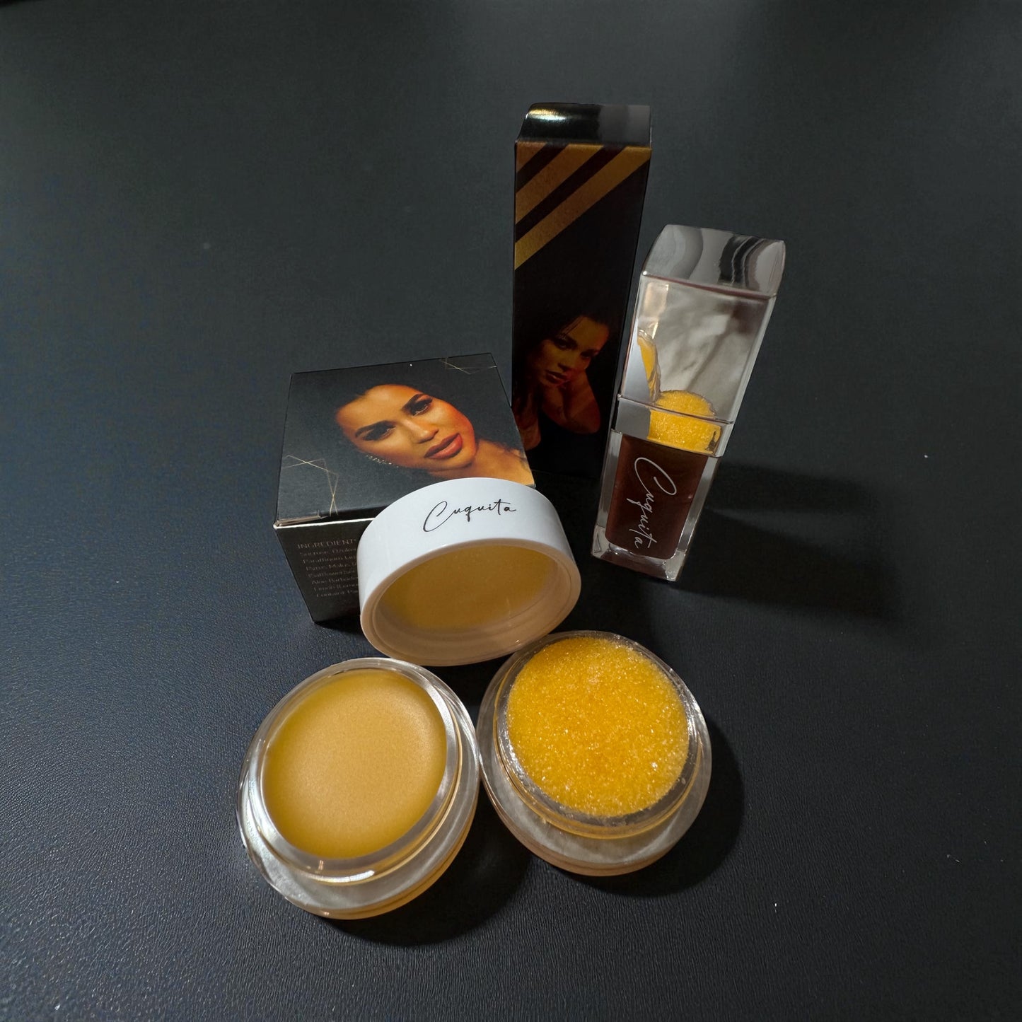 Brillo crema de avellana 🌰 bálsamo y exfoliante de Orange 🍊